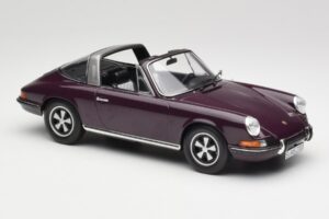 Porsche 911 E Targa Roxo Norev 1:18 187644 Metal - imagem 5 de 7