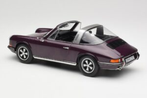 Porsche 911 E Targa Roxo Norev 1:18 187644 Metal - imagem 6 de 7