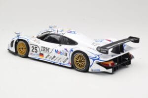 Porsche 911 GT1 #25 Porsche AG U. Alzen / J. Muller / B. Wollek 24 Hours of Le Mans 1998 Maisto 1:18 56052 Metal - imagem 7 de 8