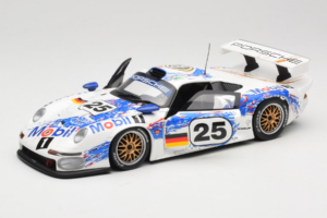 Porsche 911 GT1 #25 H. Stuck / T. Boutsen / B. Wollek 24 Hours of Le Mans 1996 UT Models 1:18 180966625 Metal - imagem 2 de 8