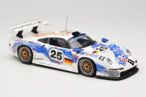 Porsche 911 GT1 #25 H. Stuck / T. Boutsen / B. Wollek 24 Hours of Le Mans 1996 UT Models 1:18 180966625 Metal - imagem 6 de 8