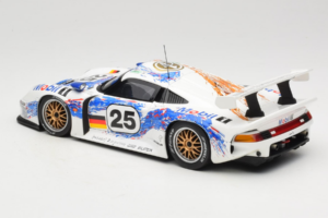 Porsche 911 GT1 #25 H. Stuck / T. Boutsen / B. Wollek 24 Hours of Le Mans 1996 UT Models 1:18 180966625 Metal - imagem 7 de 8