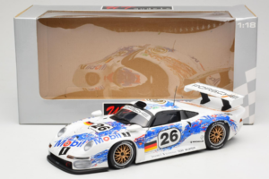 Porsche 911 GT1 #26 K. Wendlinger / Goody / Y. Dalmas 24 Hours of Le Mans 1996 UT Models 1:18 180966626 Metal - imagem 8 de 8