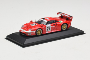 Porsche 911 GT1 #27 BMS Scuderia Italia 24 Hours of Le Mans 1997 Minichamps 1:43 430976627 Metal - imagem 2 de 4