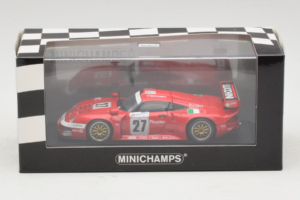 Porsche 911 GT1 #27 BMS Scuderia Italia 24 Hours of Le Mans 1997 Minichamps 1:43 430976627 Metal - imagem 4 de 4