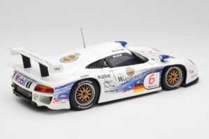 Porsche 911 GT1 #6 T. Boutsen / H-J. Stuck 1997 UT Models 1:18 39720 Metal - imagem 3 de 8
