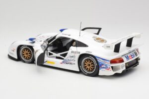 Porsche 911 GT1 #6 T. Boutsen / H-J. Stuck 1997 UT Models 1:18 39720 Metal - imagem 5 de 8
