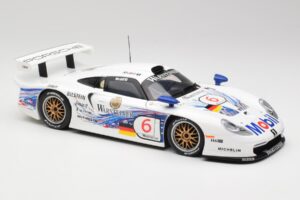 Porsche 911 GT1 #6 T. Boutsen / H-J. Stuck 1997 UT Models 1:18 39720 Metal - imagem 6 de 8