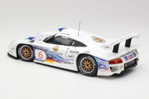 Porsche 911 GT1 #6 T. Boutsen / H-J. Stuck 1997 UT Models 1:18 39720 Metal - imagem 7 de 8