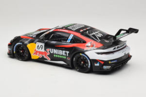 Porsche 911 GT3 Cup 992 #69 K. Rovanpera Zolder GP 2024 IXO 1:18 18RMC226 Metal - imagem 5 de 6