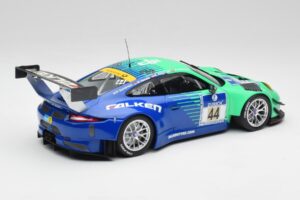 Porsche 911 GT3 R #44 Falken Motorsport W. Henzler / P. Dumbreck NBR 2016 Minichamps 1:18 155166044 Metal - imagem 2 de 6