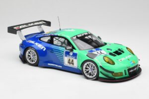 Porsche 911 GT3 R #44 Falken Motorsport W. Henzler / P. Dumbreck NBR 2016 Minichamps 1:18 155166044 Metal - imagem 4 de 6