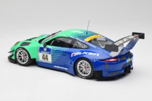 Porsche 911 GT3 R #44 Falken Motorsport W. Henzler / P. Dumbreck NBR 2016 Minichamps 1:18 155166044 Metal - imagem 5 de 6