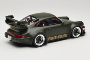 Porsche 911 RWB Penthouse Kaki Green GT Spirit 1:18 GT559 Resina - imagem 2 de 6