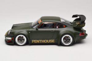 Porsche 911 RWB Penthouse Kaki Green GT Spirit 1:18 GT559 Resina - imagem 3 de 6