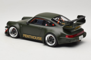 Porsche 911 RWB Penthouse Kaki Green GT Spirit 1:18 GT559 Resina - imagem 5 de 6