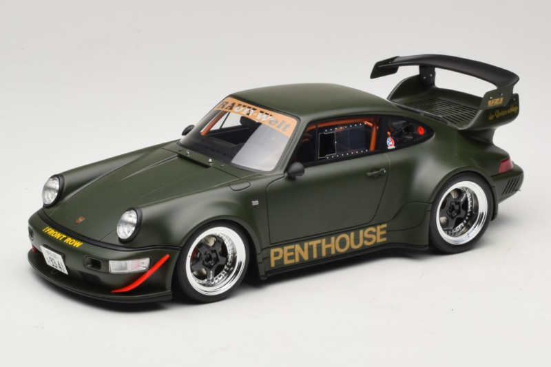 Porsche 911 RWB Penthouse Kaki Green GT Spirit 1:18 GT559 Resina