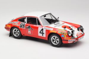 Porsche 911 S #4 G. Larrousse / M. Perramond 2nd Place Rally Monte Carlo 1972 Minichamps 1:18 107726804 Resina - imagem 4 de 6