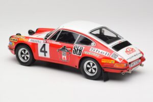Porsche 911 S #4 G. Larrousse / M. Perramond 2nd Place Rally Monte Carlo 1972 Minichamps 1:18 107726804 Resina - imagem 5 de 6