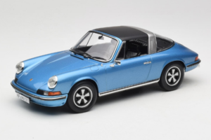 Porsche 911 S Targa Blue Metallic Norev 1:18 187646 Metal - imagem 2 de 8