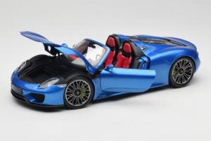 Porsche 918 Spyder Blue Metallic Minichamps 1:18 110062432 Metal - imagem 2 de 8