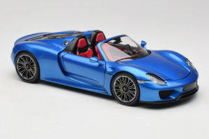 Porsche 918 Spyder Blue Metallic Minichamps 1:18 110062432 Metal - imagem 6 de 8
