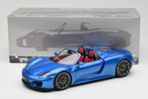 Porsche 918 Spyder Blue Metallic Minichamps 1:18 110062432 Metal - imagem 8 de 8