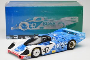 Porsche 956L #47 Hugo Boss V. Merl / H. Grohs / A. Plankenhorn 24 Hours of Le Mans 1984 Minichamps 1:18 183846947 Metal - imagem 8 de 8