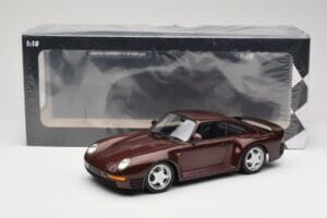 Porsche 959 Dark Red Metallic Minichamps 1:18 155066204 Metal - imagem 6 de 6