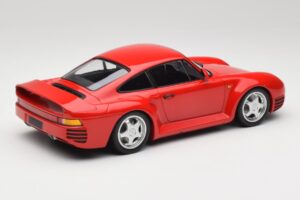 Porsche 959 Guards Vermelho Minichamps 1:18 155066200 Metal - imagem 2 de 6