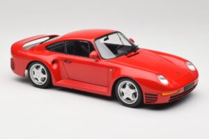 Porsche 959 Guards Vermelho Minichamps 1:18 155066200 Metal - imagem 4 de 6