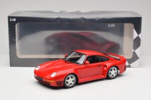 Porsche 959 Guards Vermelho Minichamps 1:18 155066200 Metal - imagem 6 de 6