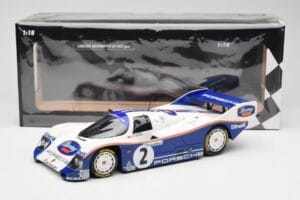Porsche 962 #2 H-J. Stuck / D. Bell Team Porsche AG Winners 1000km Hockenheim 1985 Minichamps 1:18 155856502 Metal - imagem 6 de 6