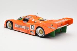 Porsche 962C #17 Jägermeister T. Boutsen / F. Jelinski 1000km Spa 1986 Minichamps 1:18 155866517 Metal - imagem 5 de 6