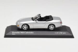 Porsche 968 Prata Minichamps 1:43 400062332 Metal