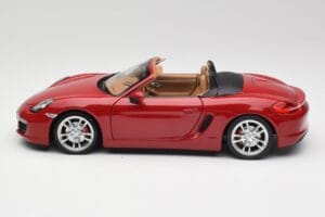 Porsche Boxster 981 S Guards Vermelho Minichamps 1:18 110062031 Metal - imagem 4 de 8