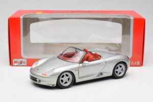 Porsche Boxster 986 Prata Maisto 1:18 37800-M3 Metal - imagem 8 de 8