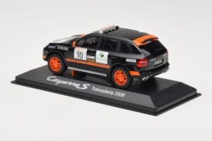 Porsche Cayenne 955 S Transsyberia #10 Preto Laranja 2008 Minichamps 1:43 WAP02001819 Metal - imagem 3 de 4