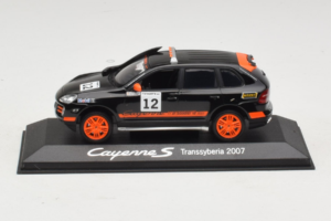 Porsche Cayenne S #12 Transsyberia 2007 Preto Laranja Minichamps 1:43 WAP02000918 Metal