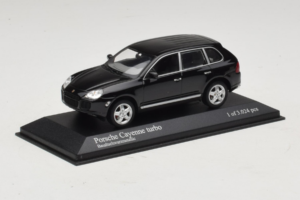Porsche Cayenne 955 Turbo Black Metallic Minichamps 1:43 400061080 Metal - imagem 2 de 5