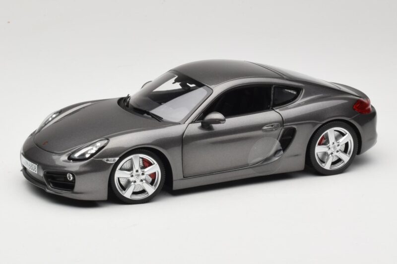 Porsche Cayman 981 S Cinzento Minichamps 1:18 WAP0210070D Metal