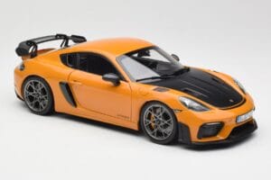Porsche Cayman GT4 RS 982 Weissach Package Bahama Yellow Norev 1:18 187252 Metal - imagem 6 de 8