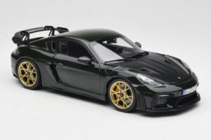 Porsche Cayman GT4 RS 982 Weissach Package Brewster Green Norev 1:18 187250 Metal - imagem 6 de 8