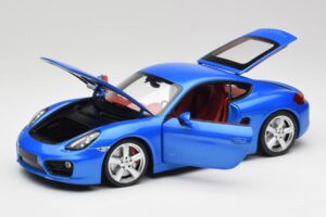 Porsche Cayman 981 S Aqua Azul Metálico Minichamps 1:18 110062221 Metal - imagem 2 de 8