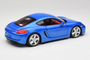 Porsche Cayman 981 S Aqua Azul Metálico Minichamps 1:18 110062221 Metal - imagem 3 de 8