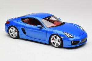 Porsche Cayman 981 S Aqua Azul Metálico Minichamps 1:18 110062221 Metal - imagem 6 de 8