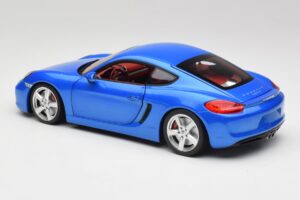 Porsche Cayman 981 S Aqua Azul Metálico Minichamps 1:18 110062221 Metal - imagem 7 de 8