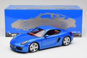 Porsche Cayman 981 S Aqua Azul Metálico Minichamps 1:18 110062221 Metal - imagem 8 de 8