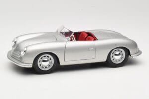 Porsche No. 1 Typ 356 Roadster Prateado Maisto 1:18 50324 Metal