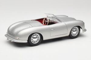 Porsche No. 1 356 Roadster Fish Prata Maisto 1:18 31853 Metal - imagem 3 de 8
